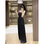 Sleeveless Square Neck Plain Wide Leg Jumpsuit