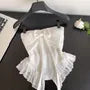 Ruffle Lace Corset Top