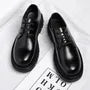 Plain Lace-Up Derby Shoes