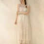 Sleeveless Lace Overall Dress