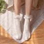 Lace Trim Pointelle Socks