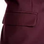 Set: Lapel Collar Plain Single Breasted Blazer + Button Vest + Mid Rise Dress Pants