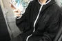 Unisex Stand Collar Contrast Trim Hooded Zip Windbreaker