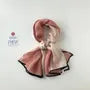 Piped Two-Tone Chiffon Scarf