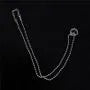 Set of 2: Stacked Ring Pendant Ball Chain Necklace + Paperclip Chain  Necklace
