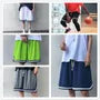 Drawstring Waist Contrast Trim Shorts