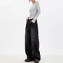 Mid Waist Washed Wide Leg Baggy Jeans