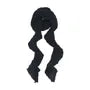 Shirred Knit Narrow Scarf