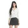 Long-Sleeve Pocketed Plain Shirt
