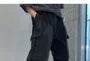 Elastic Waist Plain Two-Way Cargo Pants