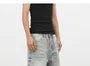 Mid Rise Washed Denim Shorts