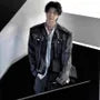 Stand Collar Washed Frayed Zip-Up Denim Jacket
