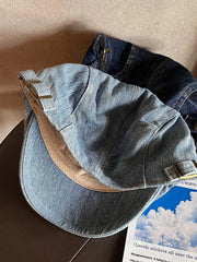 Denim Newsboy Cap