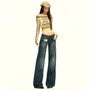Low Waist Washed Wide Leg Jeans (Various Designs)