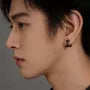 Layered Alloy Huggie Earring / Set