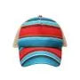 Mesh Panel Striped Baseball Cap