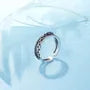 Layered Chain Alloy Open Ring