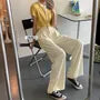 High-Waist Wide-Leg Dress Pants