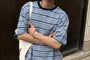 Short Sleeve Crew Neck Striped T-Shirt