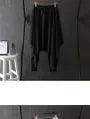 Elastic Waist Plain Asymmetrical Skirt Overlay Dance Pants