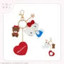 Sanrio Characters Glitter Mirror Bag Charm Hello Kitty