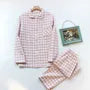 Couple Matching Pajama Set: Gingham Shirt + Pants