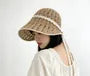 Contrast Trim Perforated Sun Hat