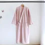 Plain Lace-Up Pajama Robe