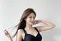 Sleeveless V-Neck Plain Ruched Swimdress