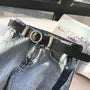 Faux Leather Round Buckle Belt