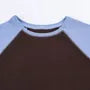 Short-Sleeve Crew Neck Raglan Crop T-Shirt