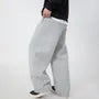 Drawstring Waist Plain Wide Leg Sweatpants