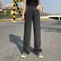 High-Waist Washed Wide Leg Jeans