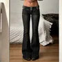 Low Waist Washed Slim-Fit Boot-Cut Jeans