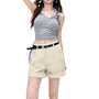 High-Waist Denim Shorts