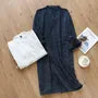 Striped Jacquard Kimono Pajama Robe