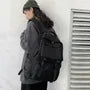 Plain Multi-Pocket Nylon Backpack