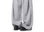Drawstring Waist Plain Barrel Leg Baggy Sweatpants