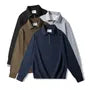Quarter-Zip High-Neck Sweater