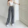 High Waist Lace-Up Loose Fit Jeans