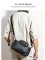 Top Handle Faux Leather Crossbody Bag