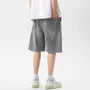 Mid Rise Washed Denim Shorts