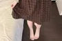 Spaghetti Strap V-Neck Plaid Padded Nightdress / Tie Shoulder Camisole Top / Straight Leg Pants / Set