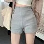 High Waist Plain Bike Shorts