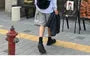 Unisex Plain Loose-Fit Cargo Shorts
