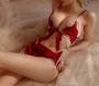 Lingerie Set: Lace Trim Tie-Front Bra Top + Panty