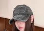Distressed Denim Baseball Cap
