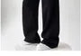 Drawstring Waist Two Tone Wide Leg Sweatpants