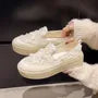 Platform Lace Slip-Ons