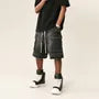 Mid Rise Washed Cargo Jorts